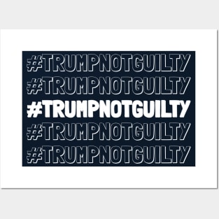 Hashtag Trump Not Guilty Posters and Art